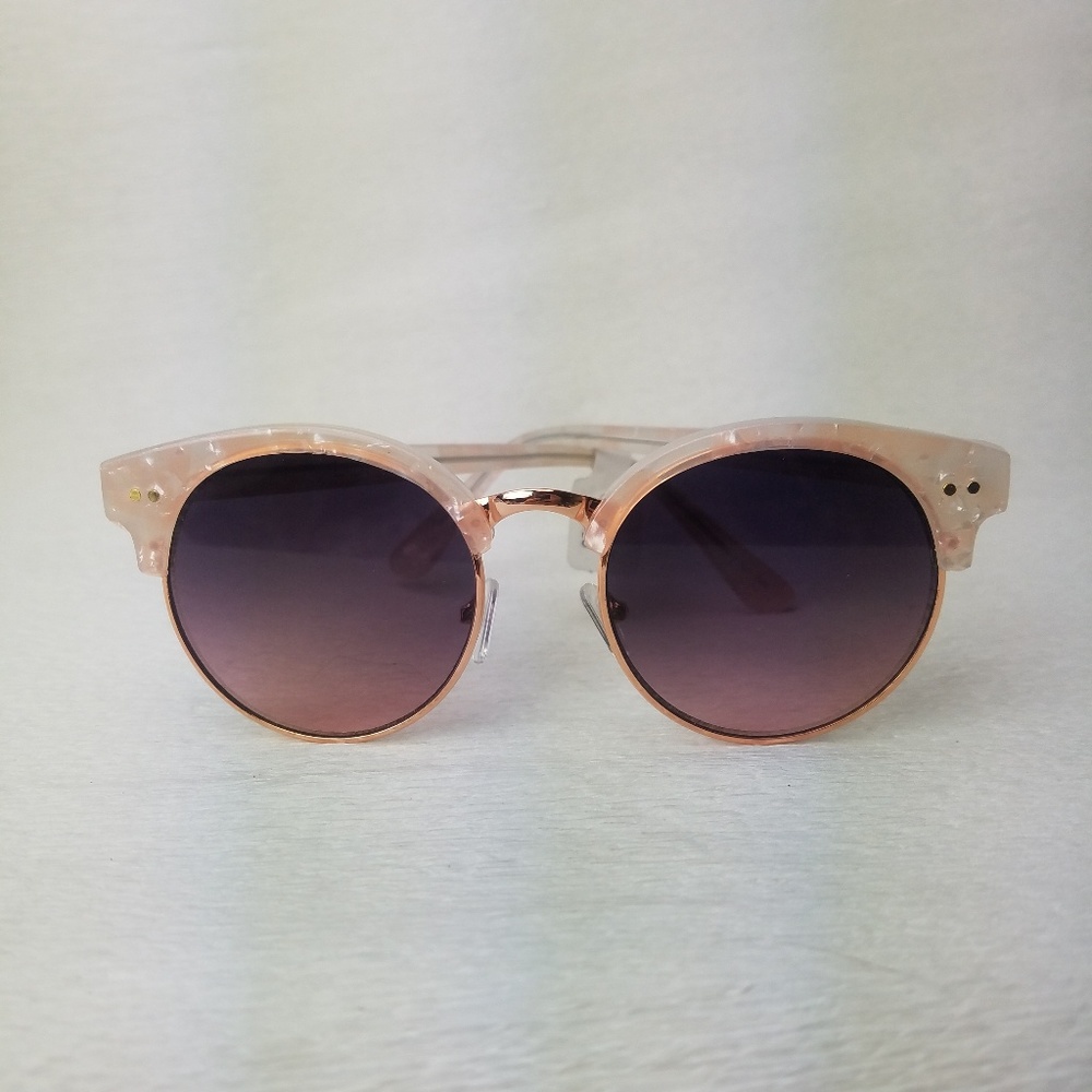 Iridescent Retro Sunglasses LOFT Opal Rose Gold - Picture 4 of 5